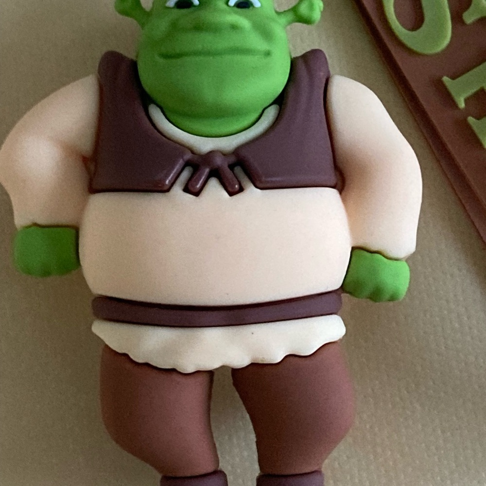 Shrek Keychain m/Bag Charm with Brown Strap - Picture 2 of 4